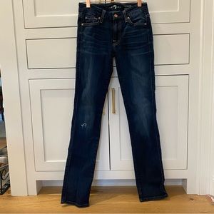7 for all man kind kimmie straight leg jean size 27